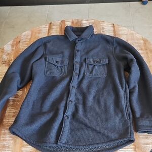 Men's Freedom Foundry Navy Button-Front Cotton Knit Jacket Size M